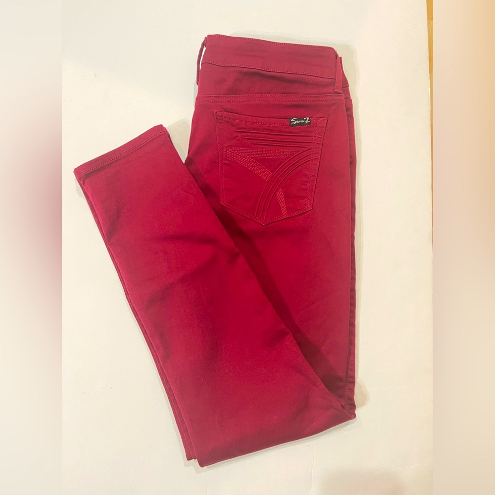 Seven7 High Rise Skinny Stretch Jeans size 12